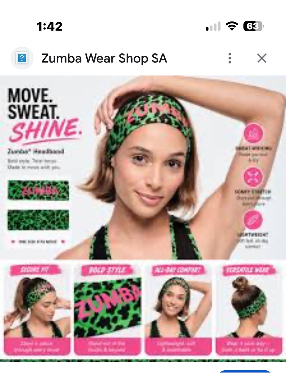 New Zumba Fitness turban headband can wear different ways!